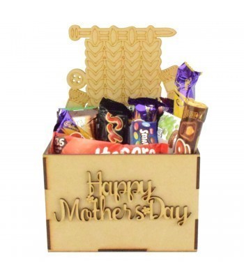 Laser Cut Mothers Day Hamper Treat Boxes - Knitting